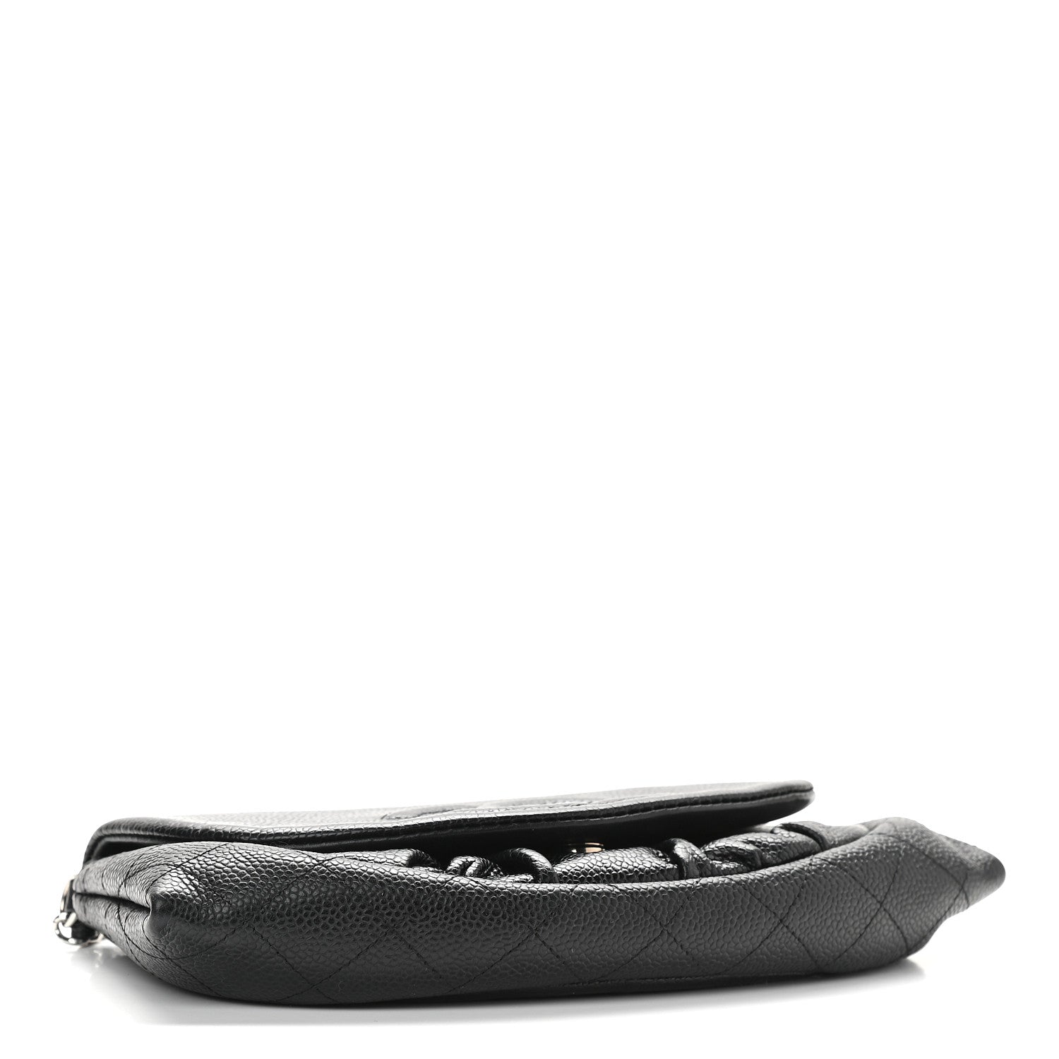 Chanel Caviar Half Moon Wallet On Chain WOC Black 4 of 10