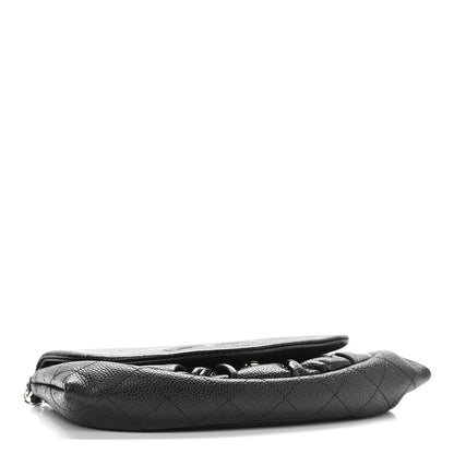 Chanel Caviar Half Moon Wallet On Chain WOC Black 4 of 10
