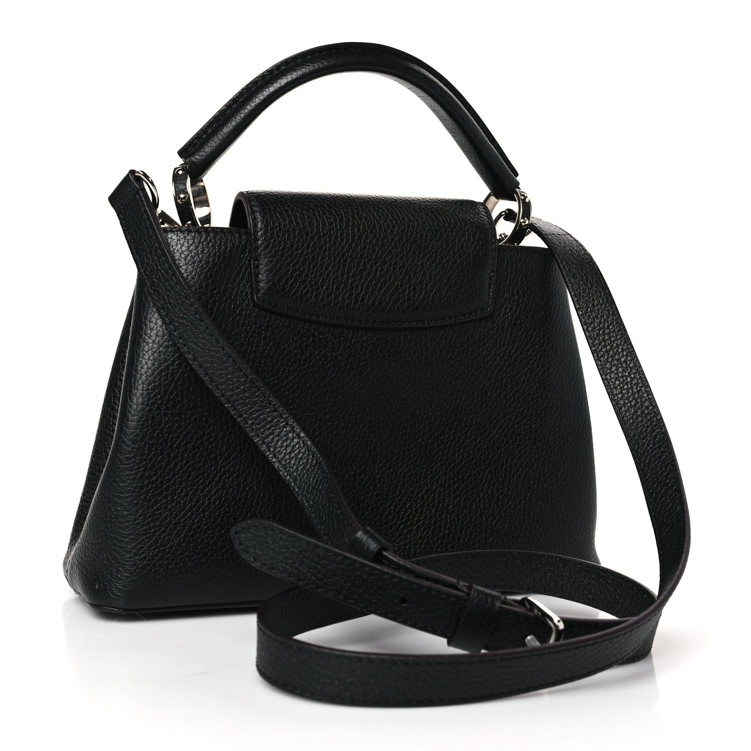 Louis Vuitton Taurillon Capucines BB Black 3 of 8