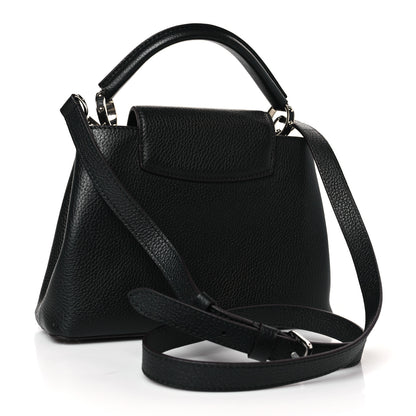 Louis Vuitton Taurillon Capucines BB Black 3 of 8