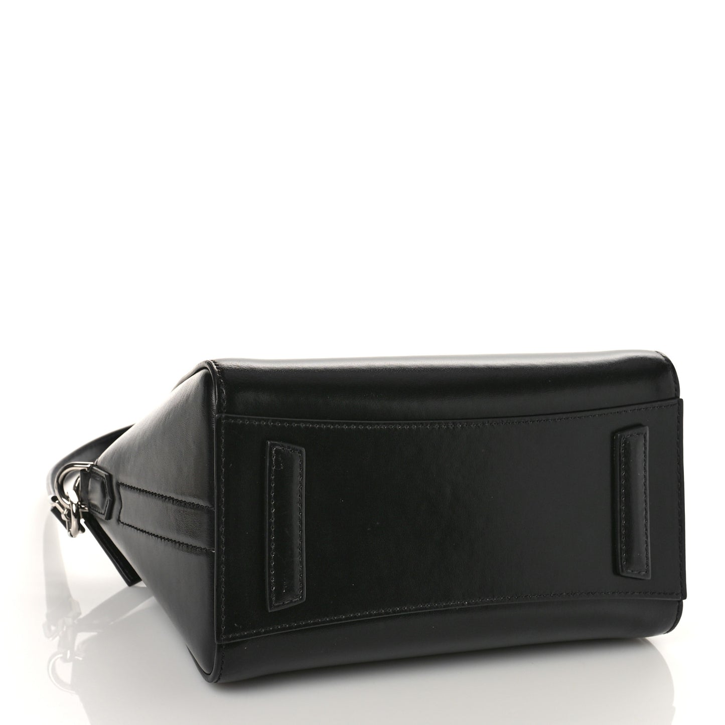 Shiny Lord Calfskin Mini Antigona Black