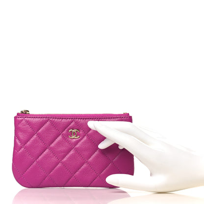 Chanel Caviar Quilted Small Cosmetic Case Purple 2 of 7