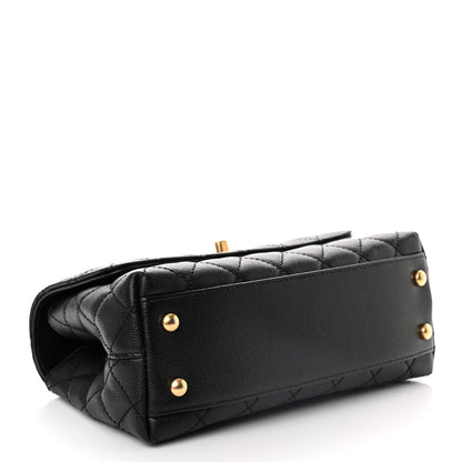 Chanel Caviar Quilted Mini Coco Chain Handle Flap Black 4 of 11