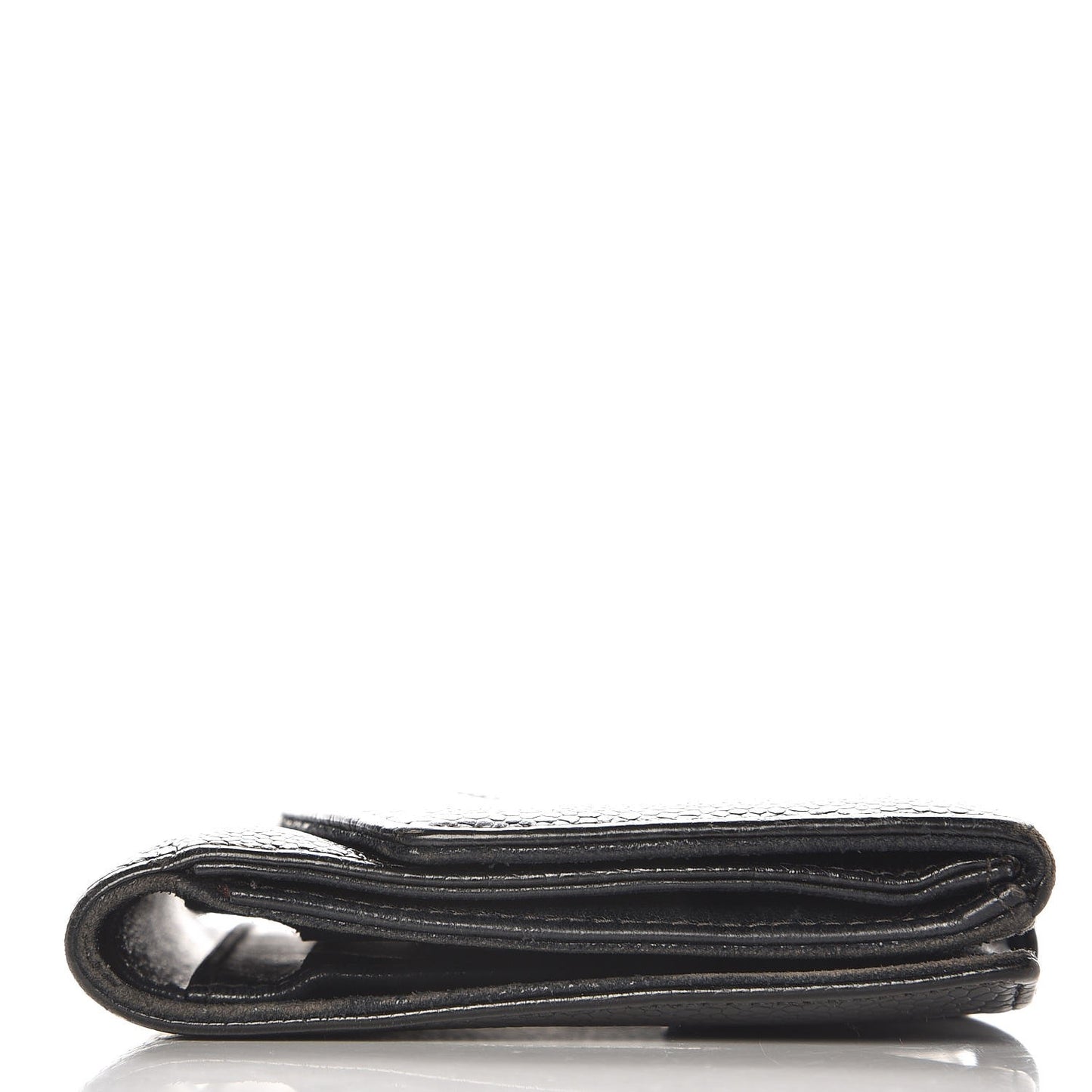 Caviar Timeless CC Compact French Wallet Black