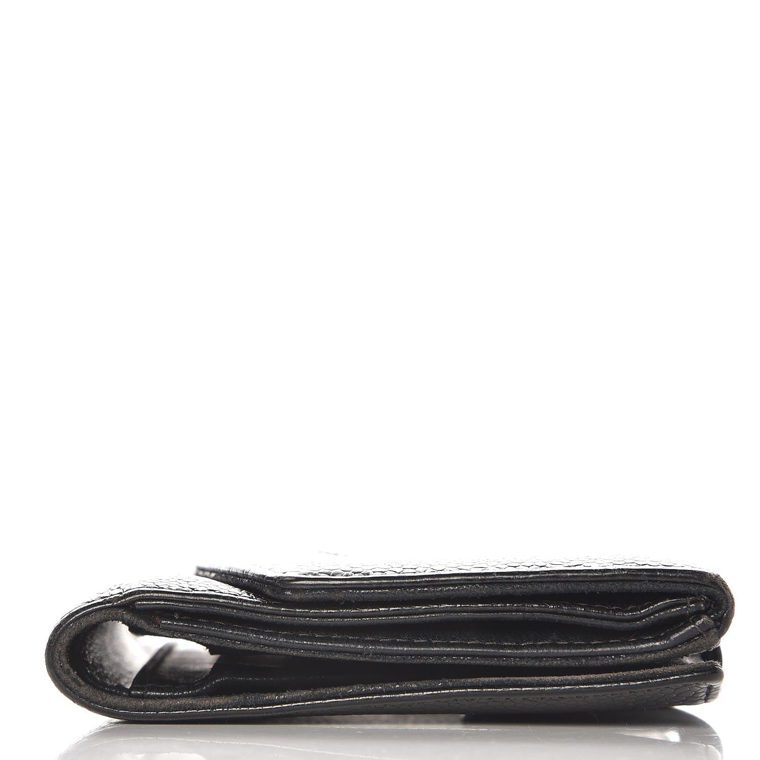 Chanel Caviar Timeless CC Compact French Wallet Black 10 of 12