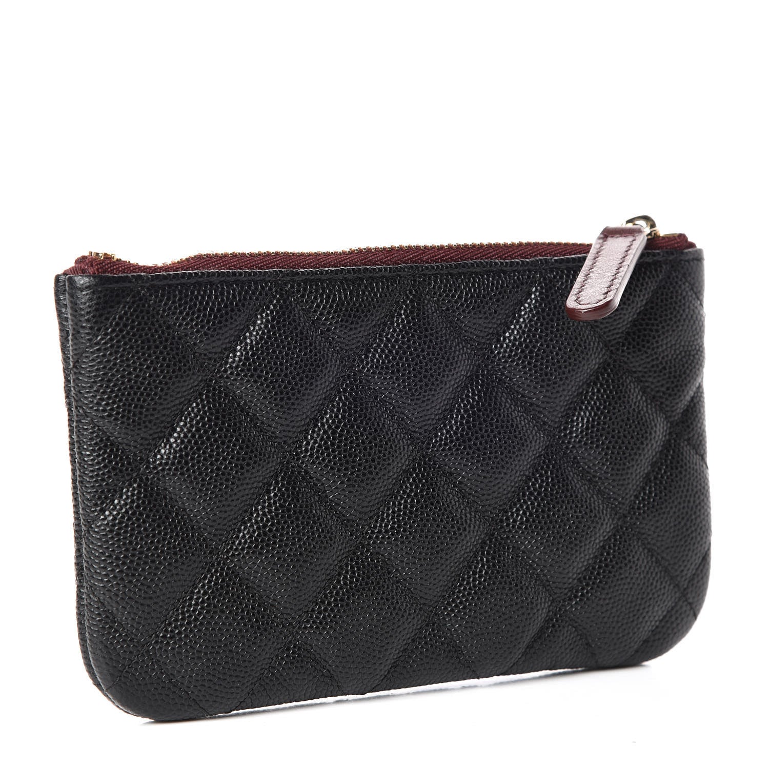 Chanel Caviar Quilted Small Cosmetic Case Black 3 of 10