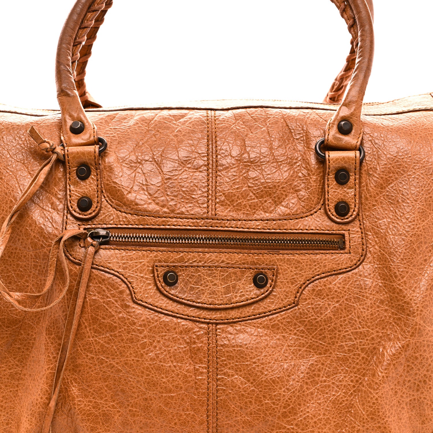 Balenciaga Agneau Classic Hardware Weekender Cumin 9 of 11