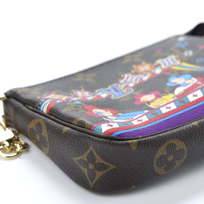 Louis Vuitton Monogram 2020 Christmas Animation Bumper Cars Mini Pochette Accessories Coquelicot 5 of 9