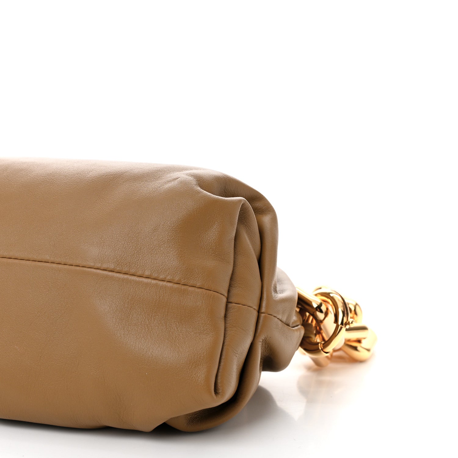 Bottega Veneta Calfskin The Pouch Chain Cammello 10 of 10