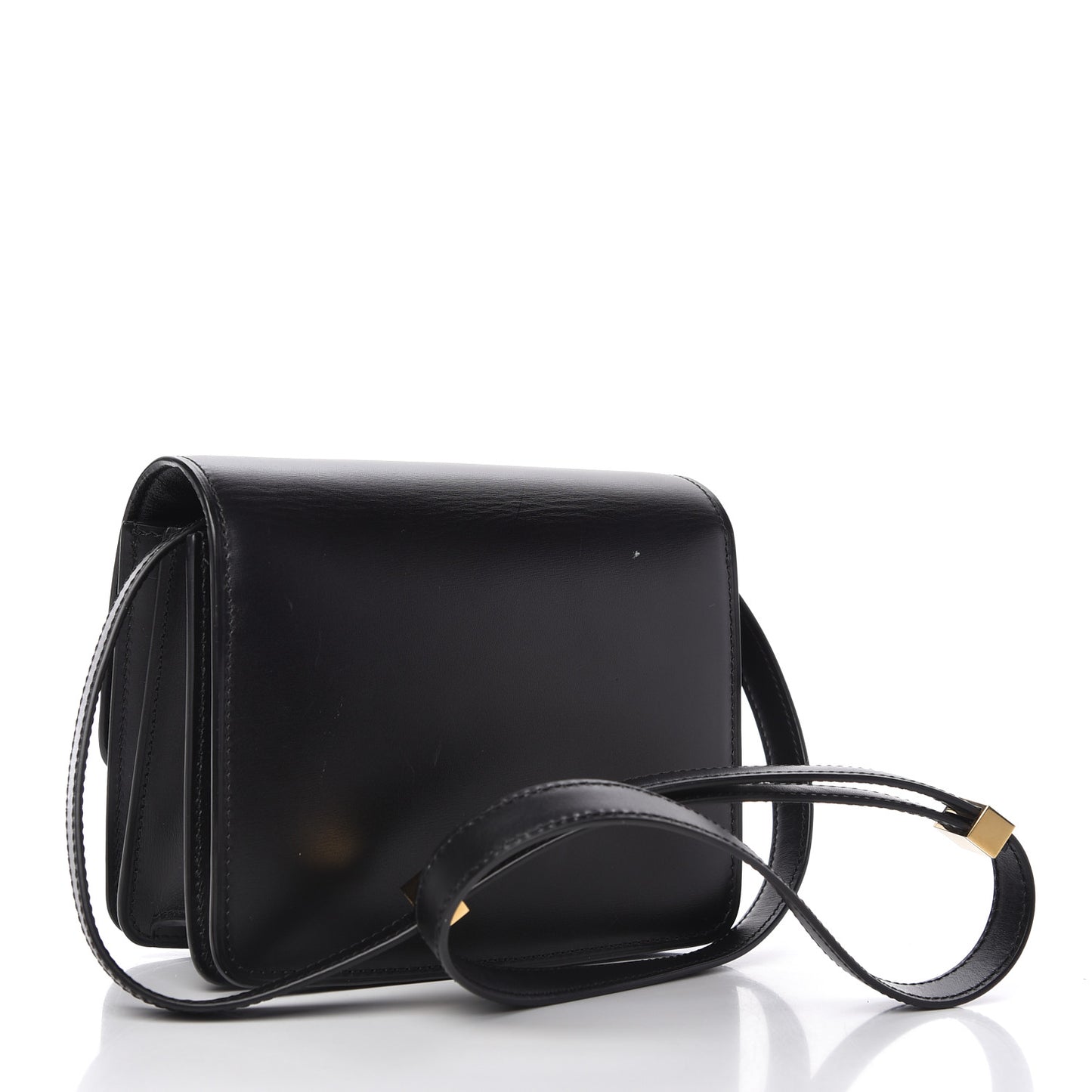 Box Calfskin Small Classic Box Flap Bag Black