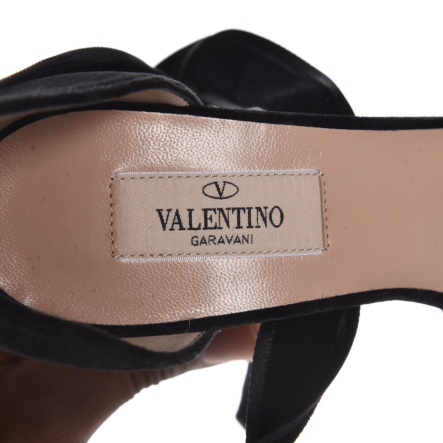 Valentino Garavani Velvet Ballet Fever Ankle Strap Sandals Heels 37 Black 7 of 8