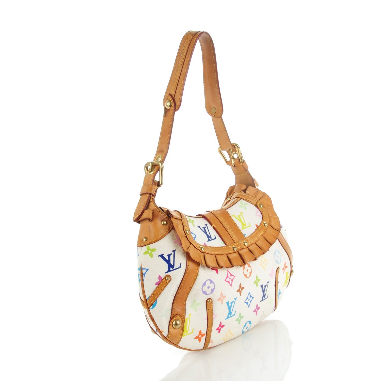Louis Vuitton Monogram Multicolor Leonor White 3 of 9