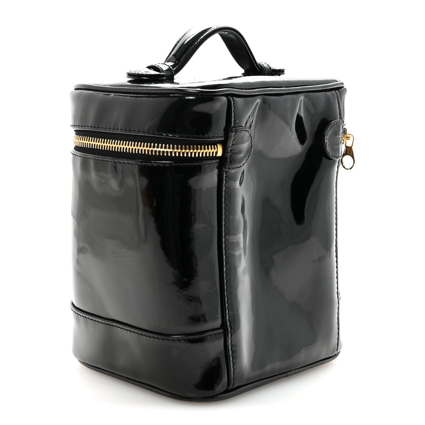 Patent Timeless Vanity Cosmetic Case Black