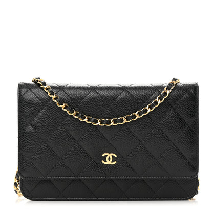 Chanel Caviar Quilted Wallet on Chain WOC Black 1 of 13