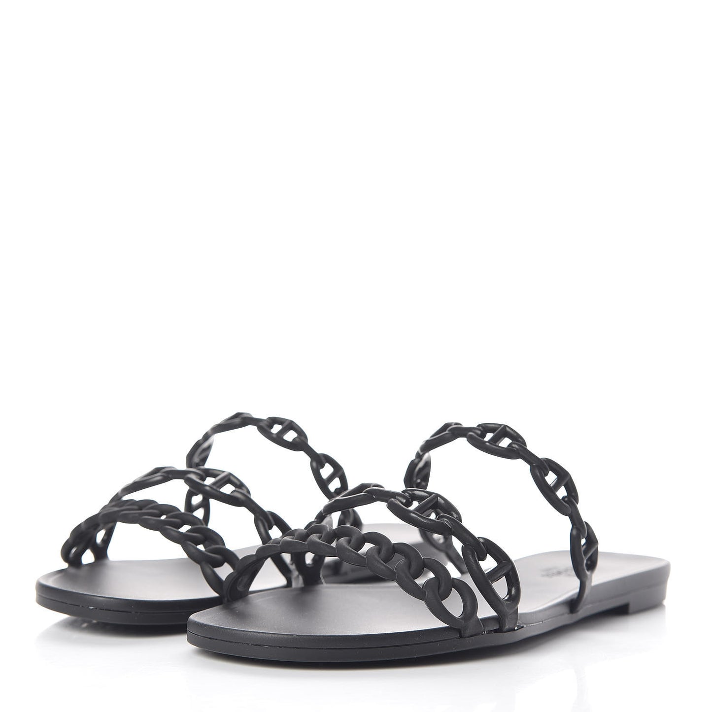 Rubber Chaine d'Ancre Rivage Sandals 35 Black