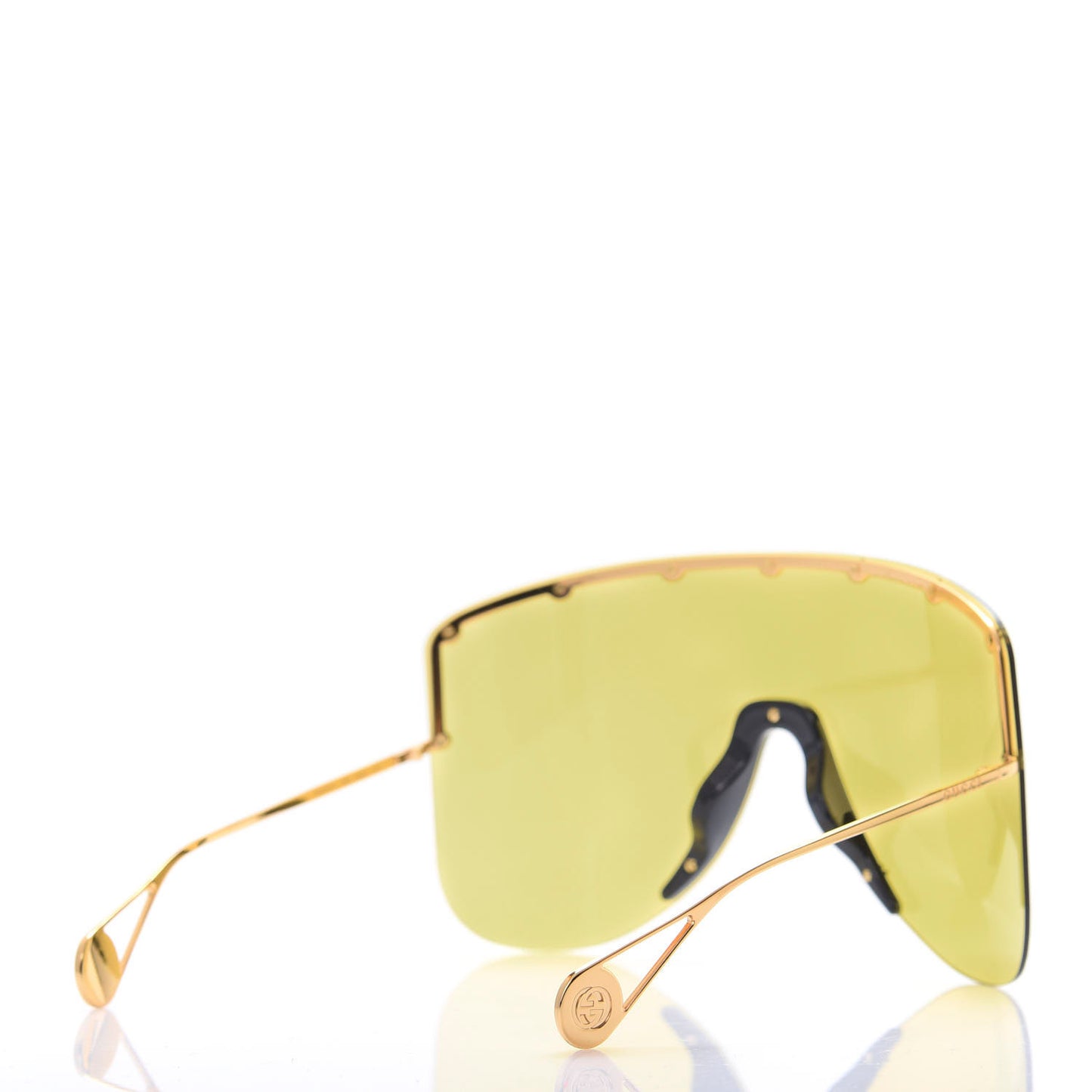 Star Studded Shield Sunglasses GG0541S Yellow