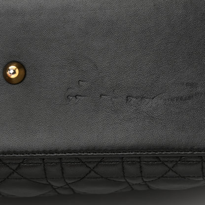 Christian Dior Lambskin Cannage Large Lady Dior Black 12 of 19