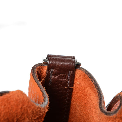 Hermes Taurillon Clemence Picotin 18 PM Orange H Havane 7 of 7