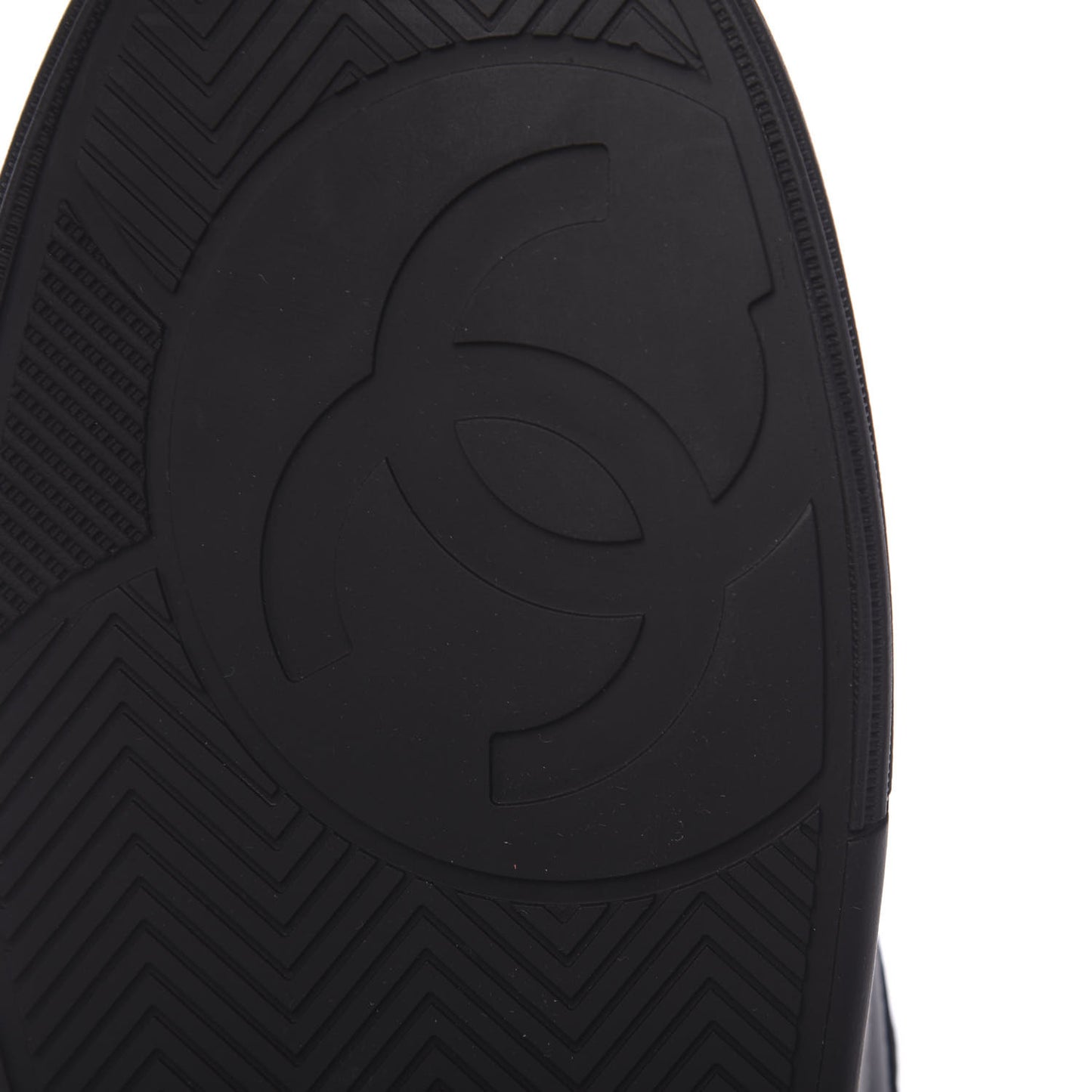 Lambskin Mens Logo High Top Sneakers 46 Black