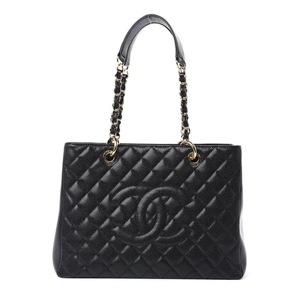 Chanel Caviar Quilted Grand Shopping Tote GST Black 1 of 10