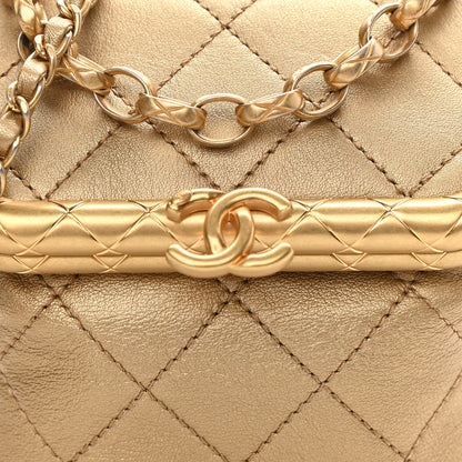 Chanel Metallic Lambskin Quilted Small My Crush Bag Gold 8 of 11