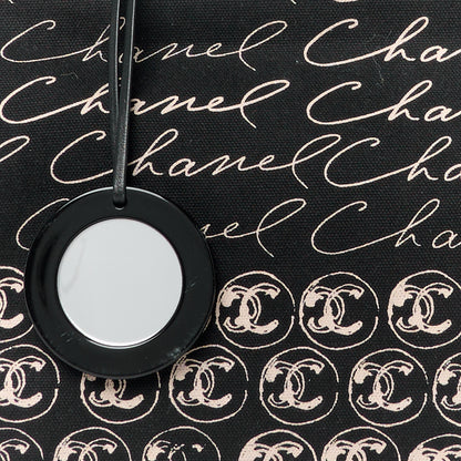 Chanel Canvas Camellia Flower Tote Black 8 of 11