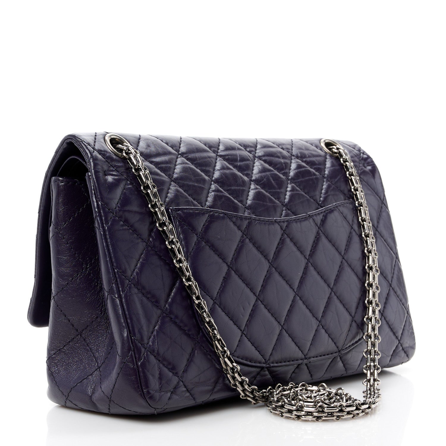 Chanel Aged Calfskin Quilted 2.55 Reissue 226 Flap Dark Purple 3 of 11