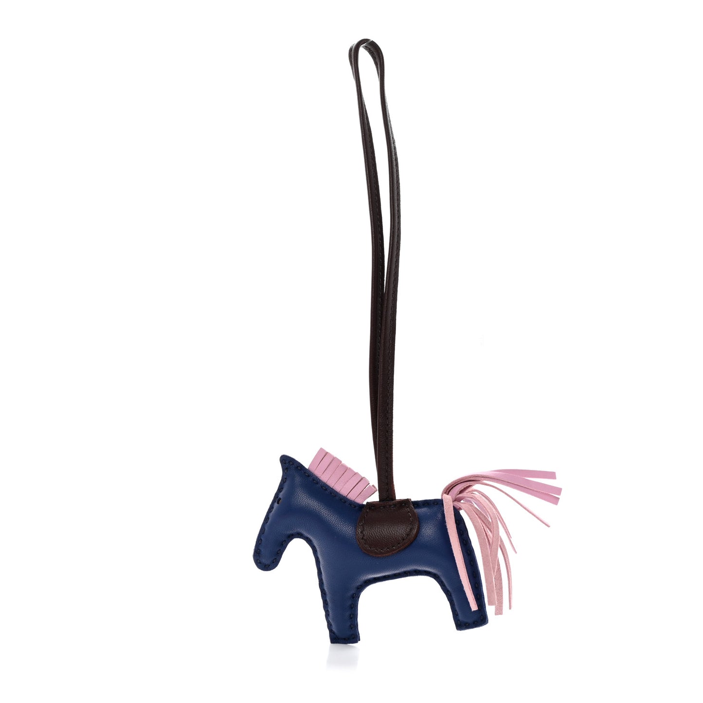 Milo Lambskin Grigri Rodeo Horse Bag Charm PM Rouge Sellier Mauve Sylvestre Bleu Saphir