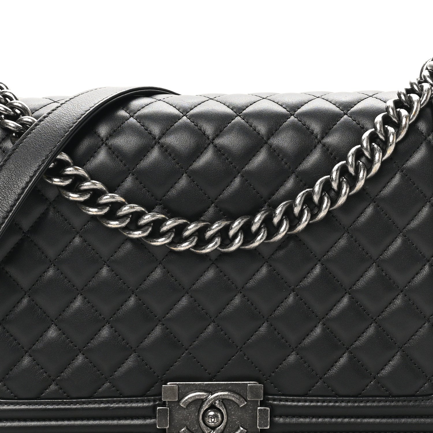 Chanel Calfskin Quilted New Medium Boy Flap Black 8 of 11
