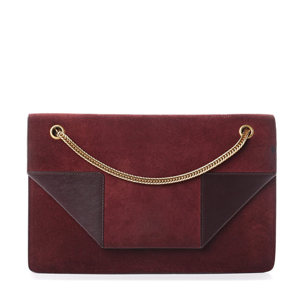 Saint Laurent Suede Medium Betty Burgundy 1 of 7