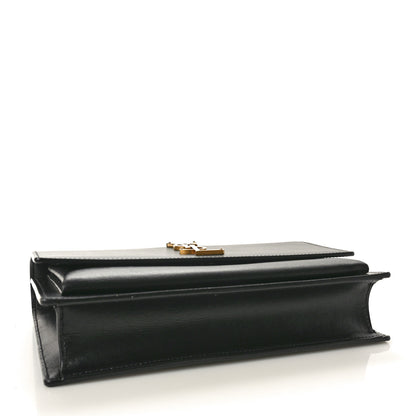 Saint Laurent Smooth Calfskin Medium Monogram Sunset Satchel Black 4 of 10