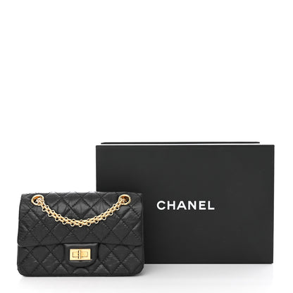 Chanel Aged Calfskin Quilted 2.55 Reissue Mini Flap Black 11 of 11