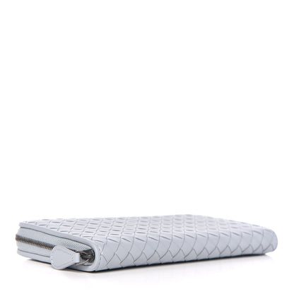 Bottega Veneta Nappa Intrecciato Zip Around Wallet Artic 4 of 11