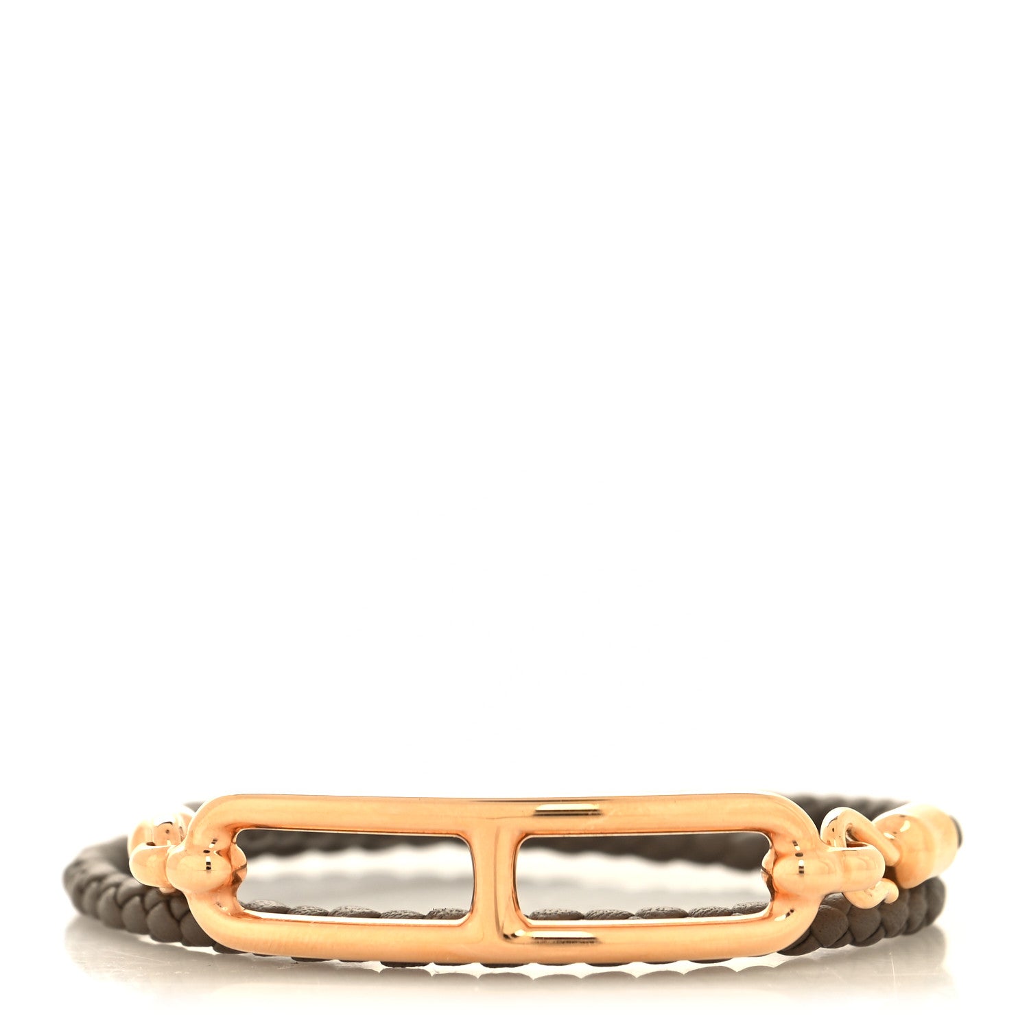 Hermes Swift Roulis Double Tour Bracelet T1 Etoupe 1 of 4