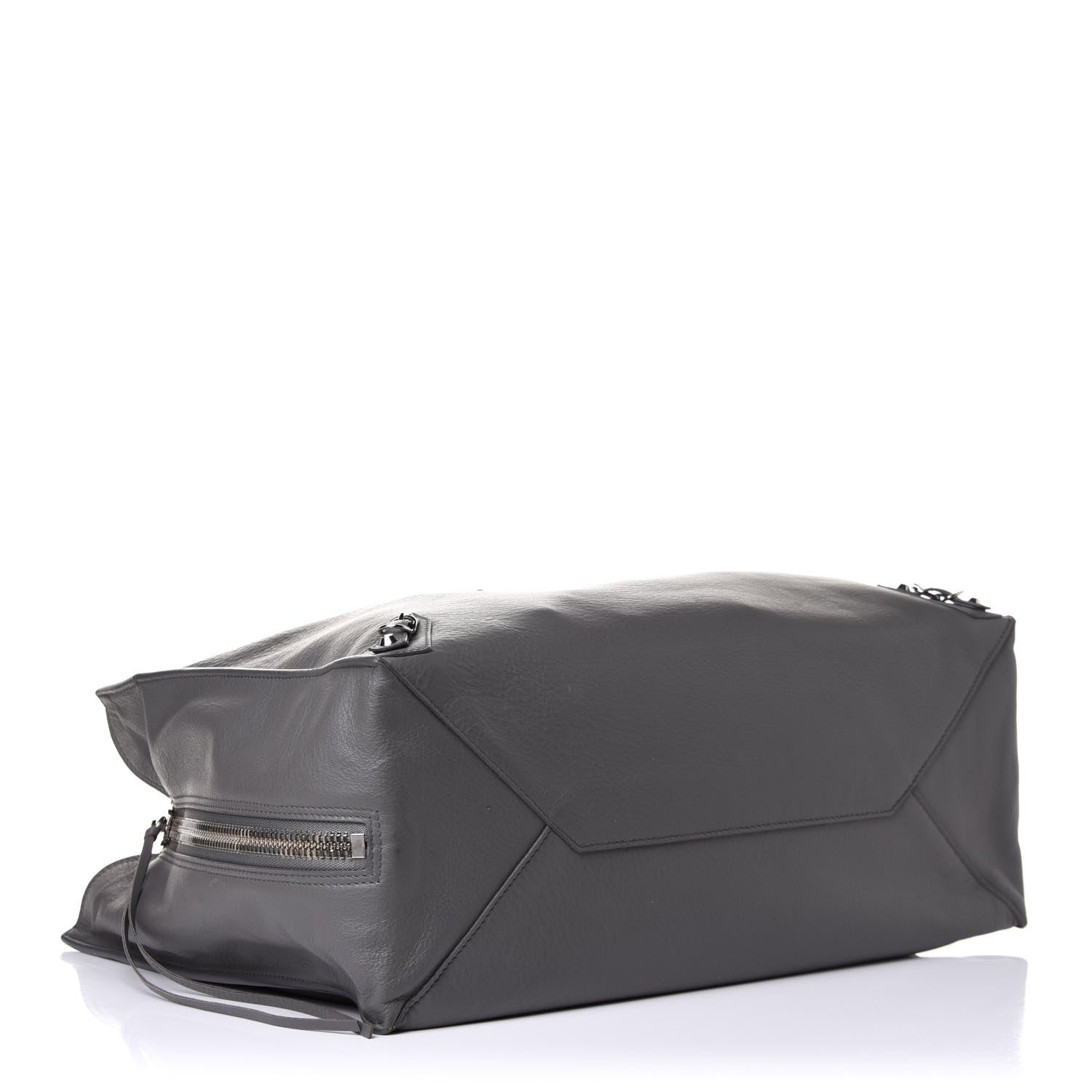 Balenciaga Veau Papier A4 Zip Around Tote Gris Acier 4 of 12
