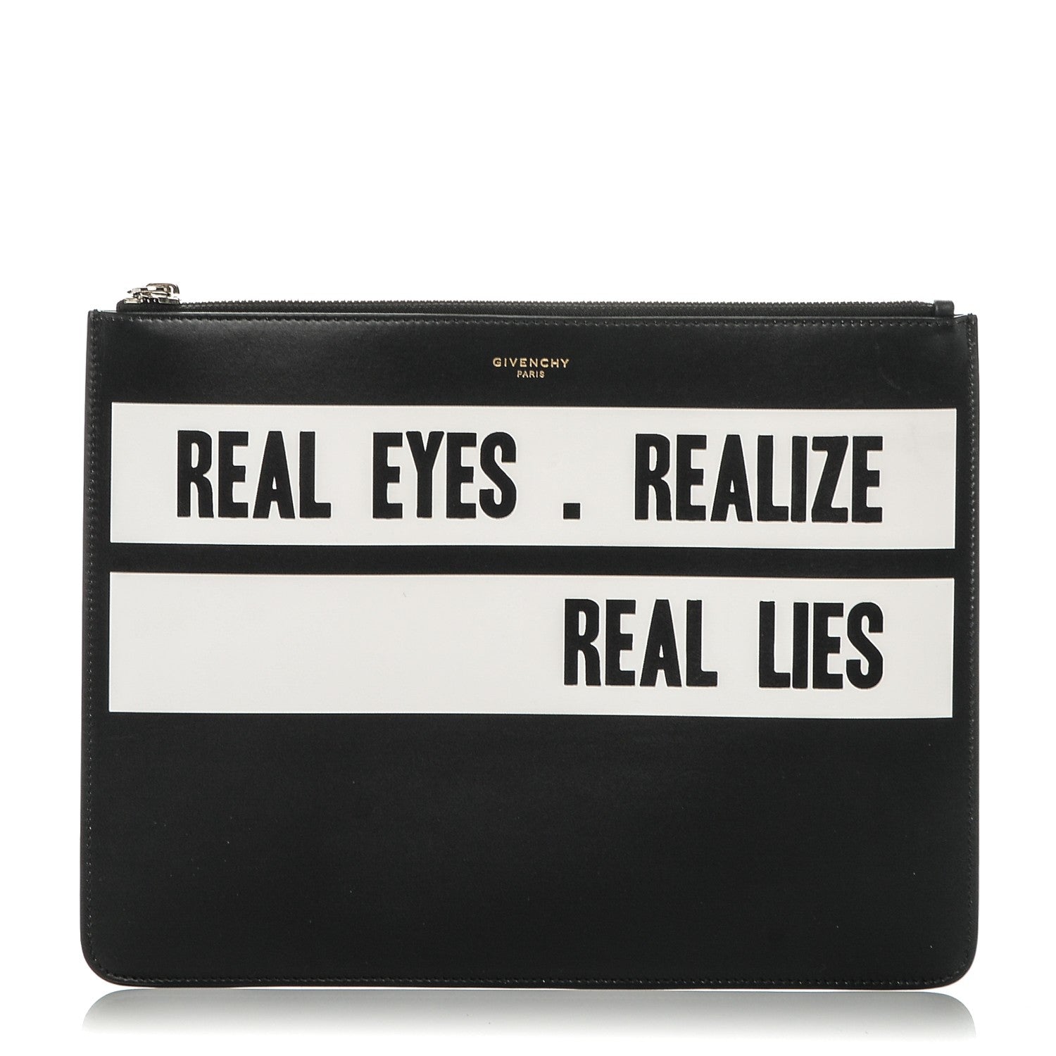 Givenchy Calfskin Medium Real Eyes Pouch Black 1 of 6