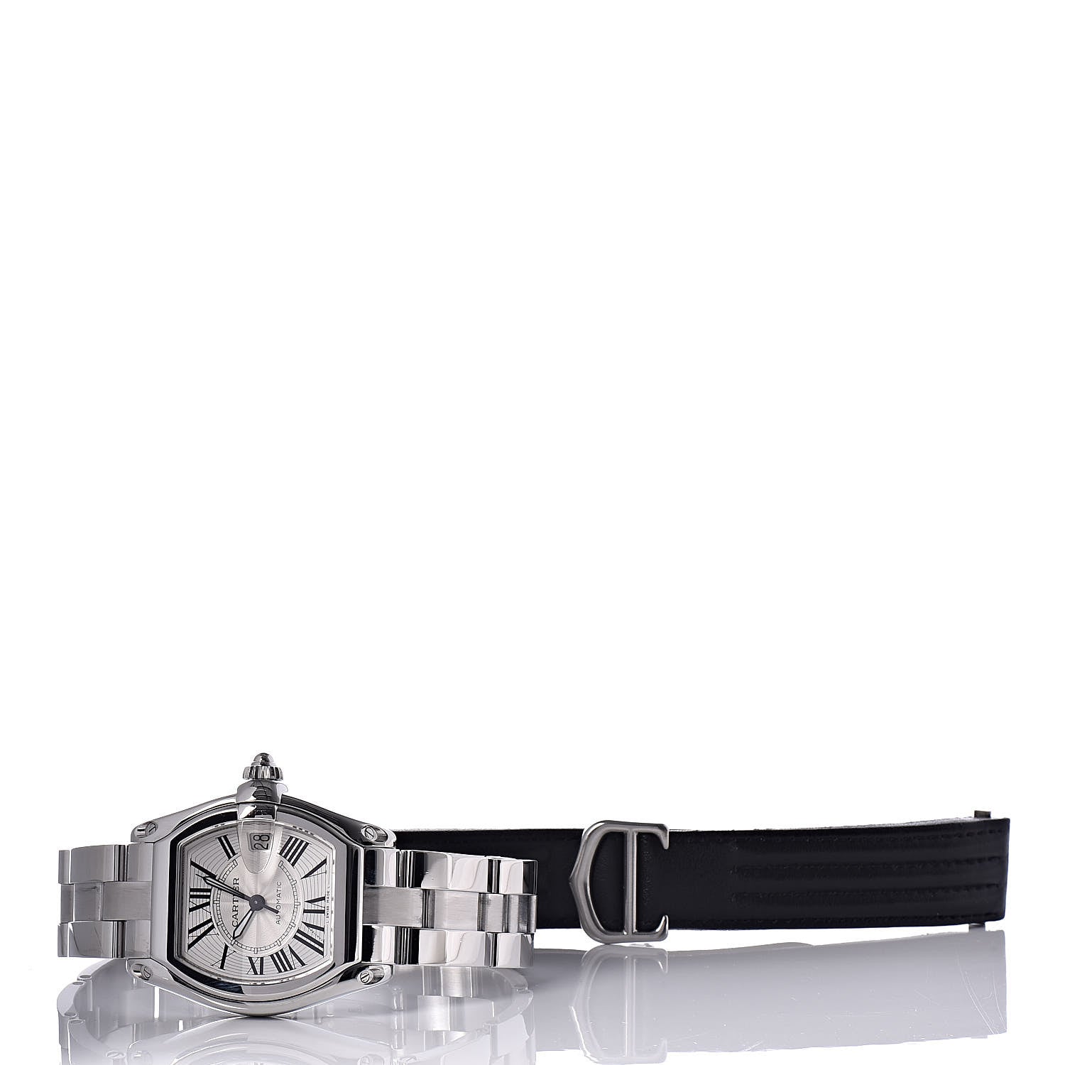 Cartier Stainless Steel 37mm Roadster Automatic Watch 11 of 12