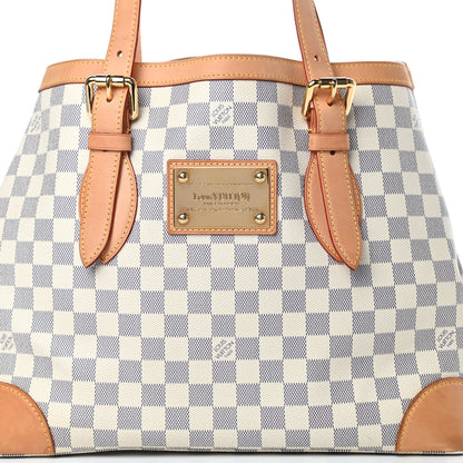 Louis Vuitton Damier Azur Hampstead MM 8 of 14