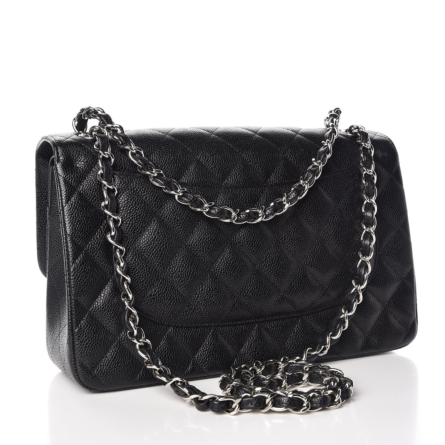 Chanel Caviar Quilted Jumbo Double Flap Black 3 of 10