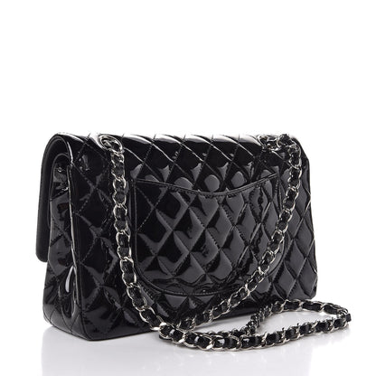 Chanel Patent Quilted Medium Double Flap Black 3 of 7