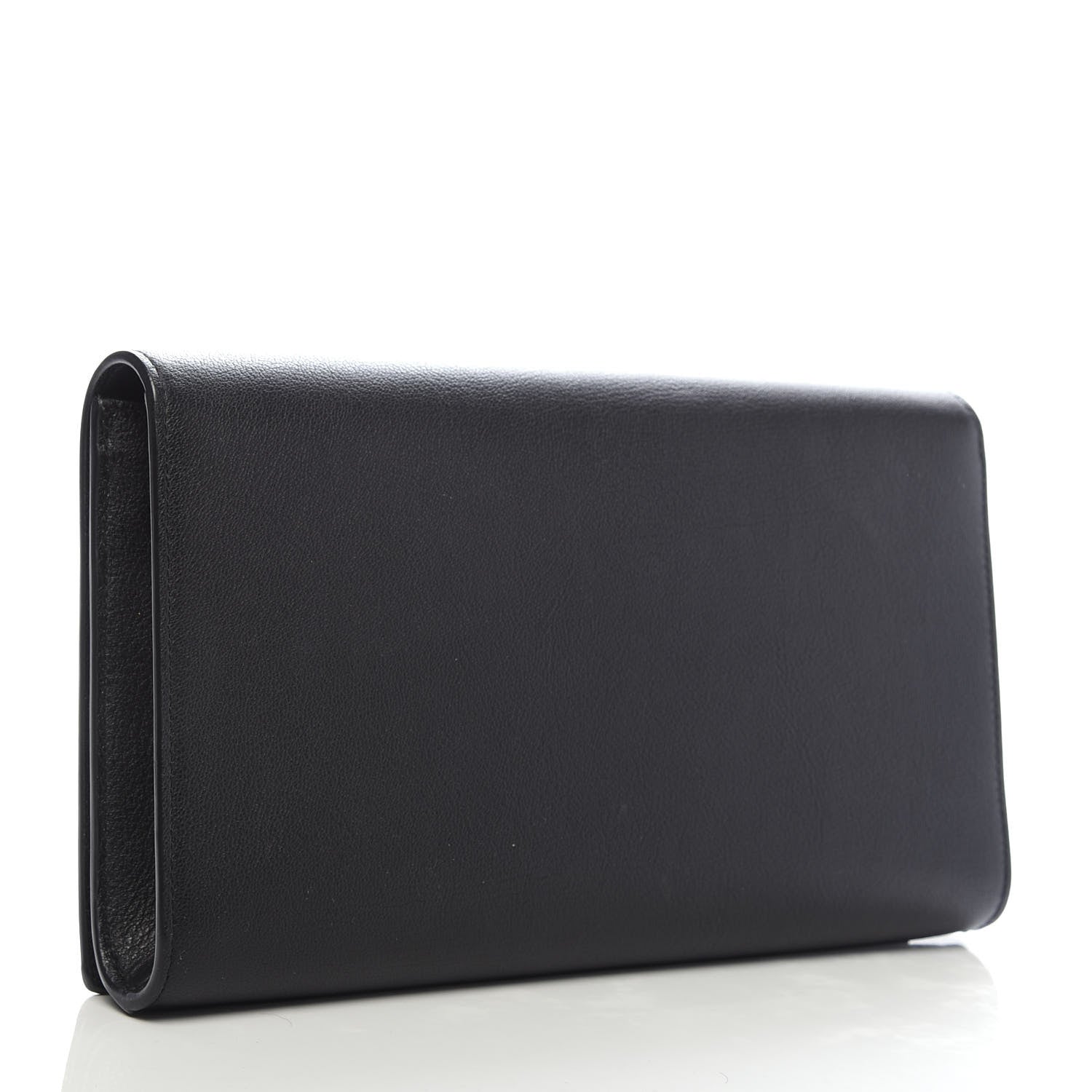 Saint Laurent Calfskin Monogram Large Belle De Jour Clutch Black 3 of 9