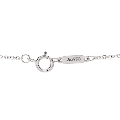 Tiffany 18K White Gold Diamond Atlas Pierced Key Pendant Necklace 5 of 6