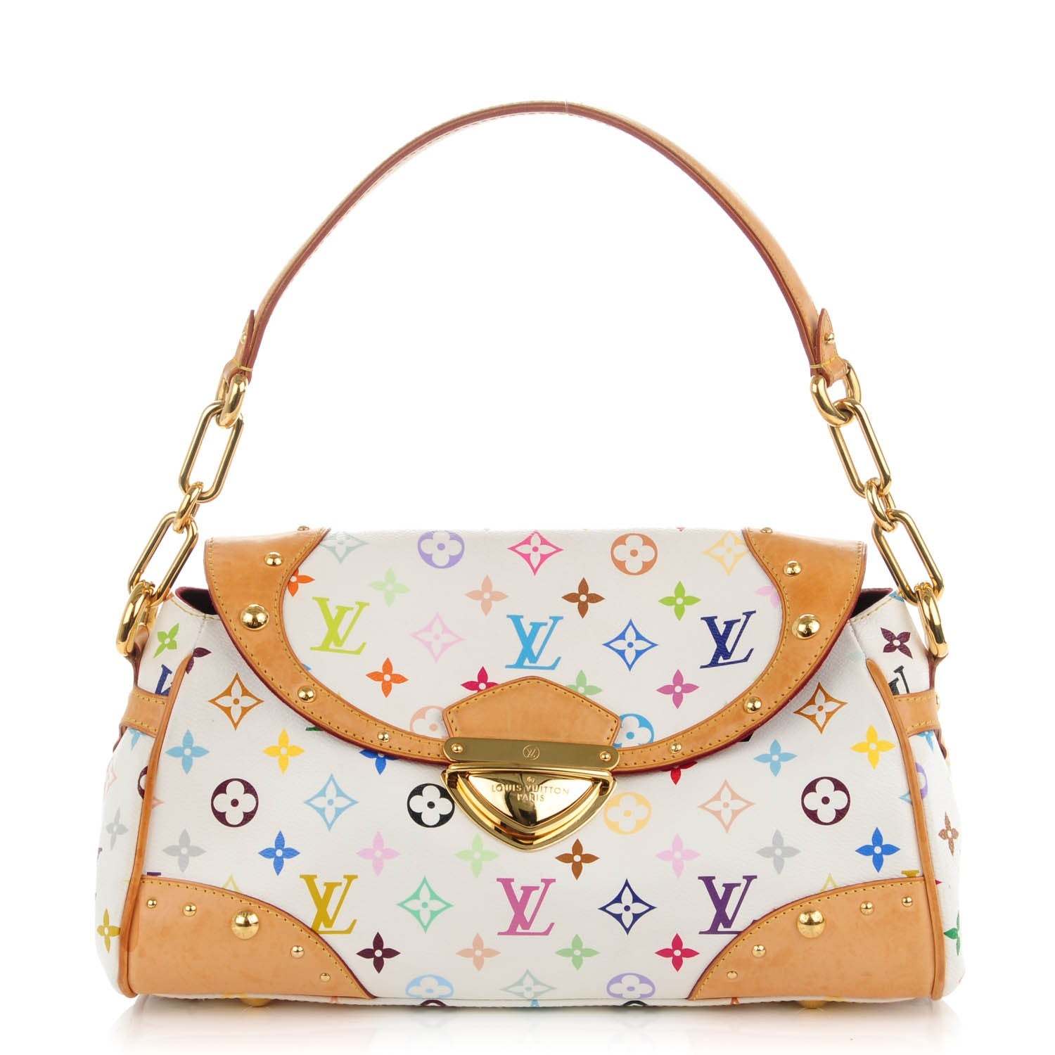 Louis Vuitton Monogram Multicolor Beverly MM White 1 of 9