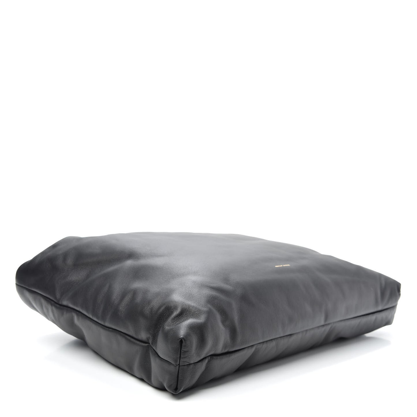 Calfskin Reversible Pillow Tote Black Flamma