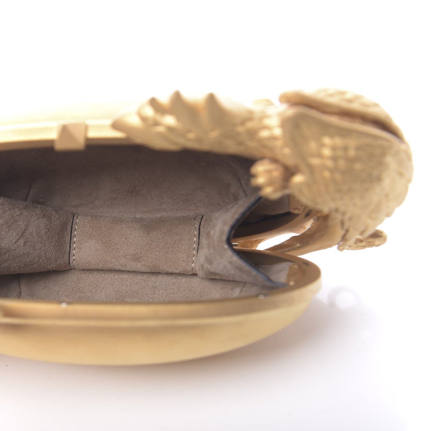 Metal Gryphon Clutch Gold