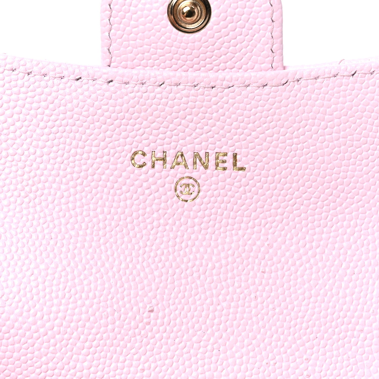 Chanel Caviar Quilted Flap Card Holder Wallet Light Pink 6 of 13