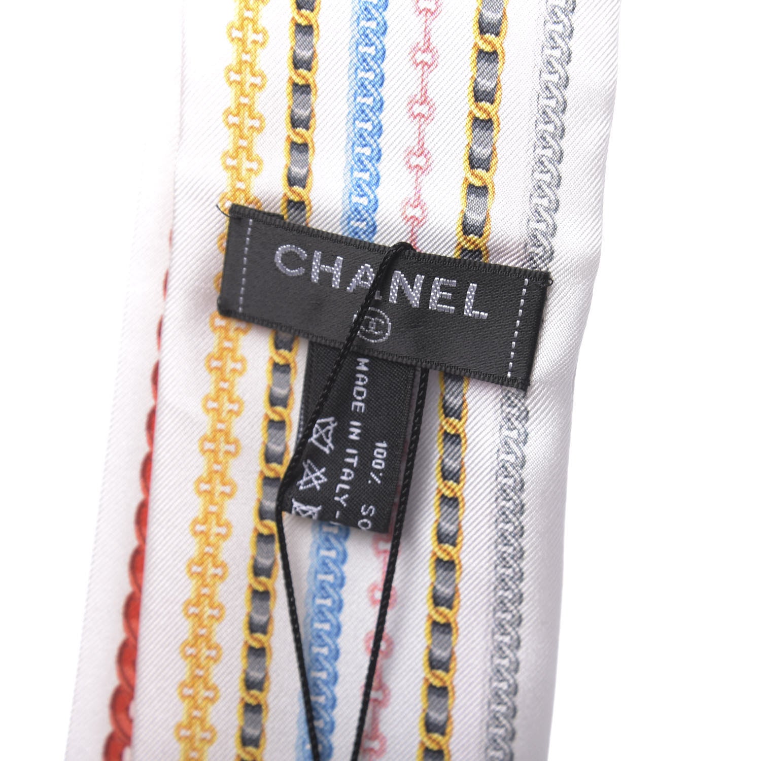 Chanel Silk Chain CC Slim Bandeau Scarf Multicolor 2 of 3