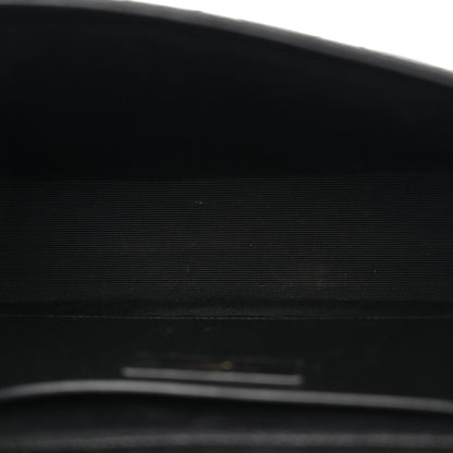 Saint Laurent Grain De Poudre Textured Mixed Matelasse Triquilt Medium Monogram Satchel Black 5 of 10