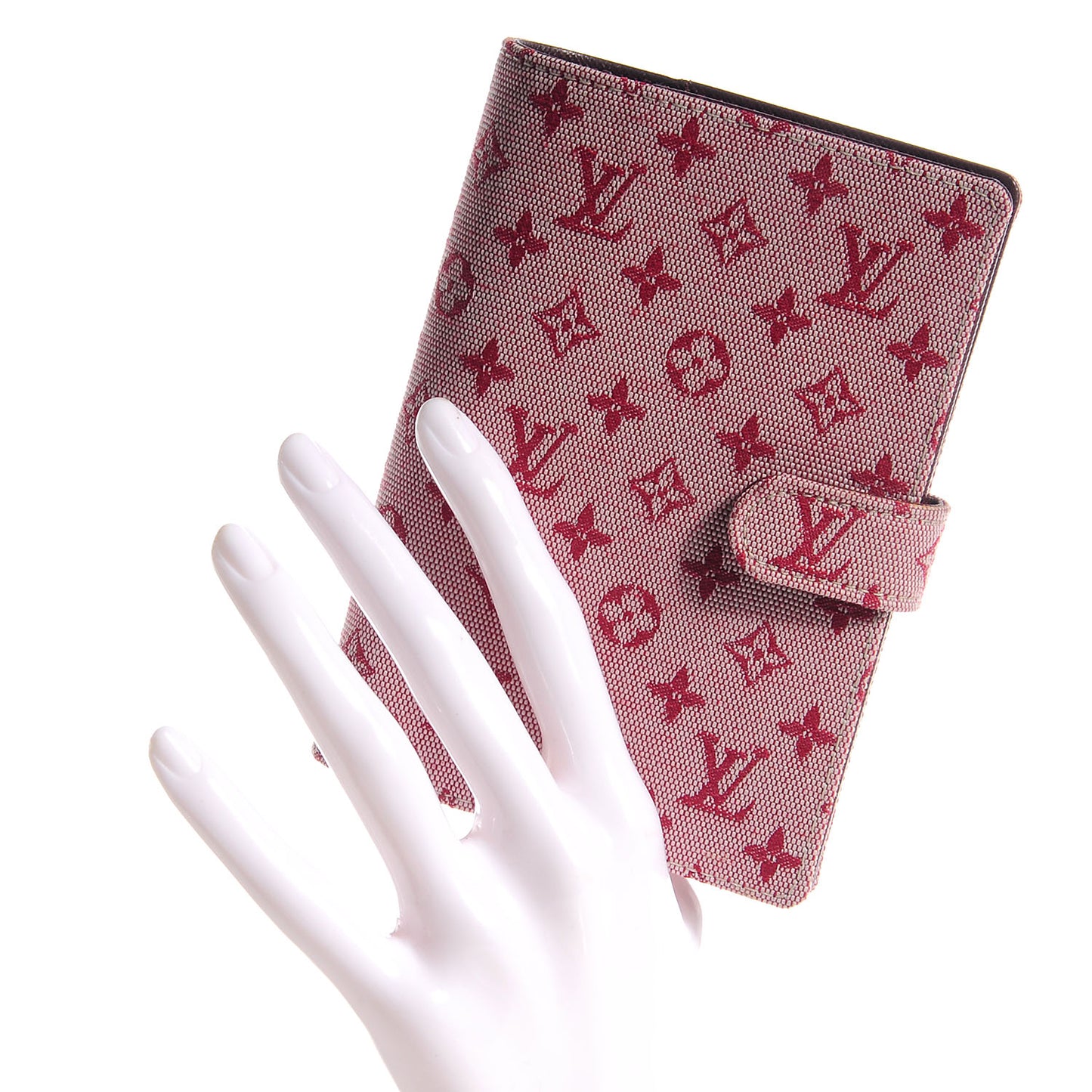 Mini Monogram Small Ring Agenda Cover Cherry