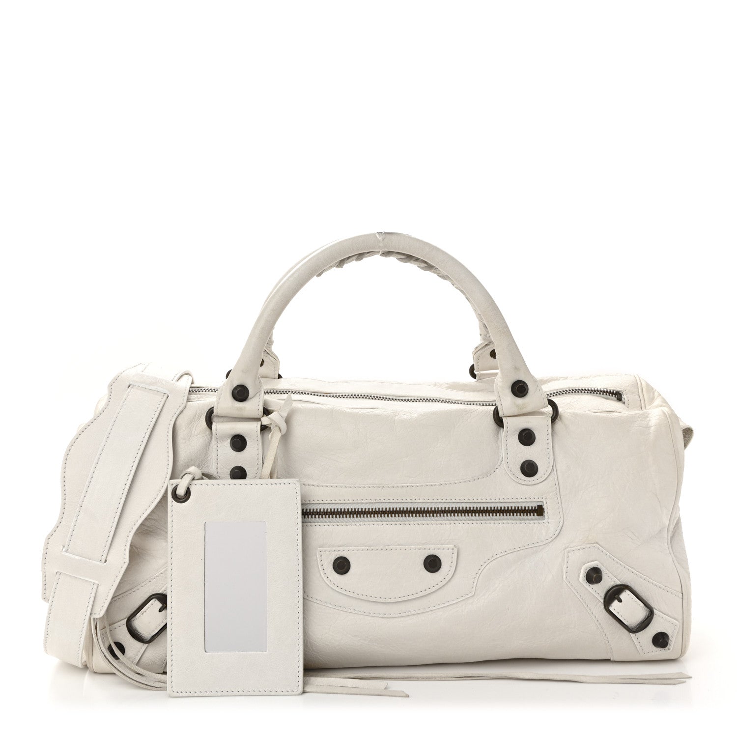 Balenciaga Agneau Classic Hardware Twiggy White 2 of 12